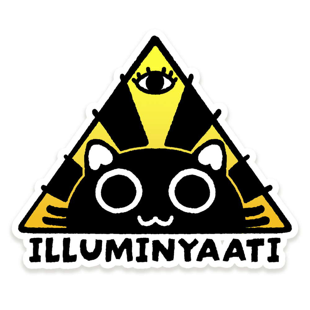 illuminyaati Cat Vinyl Sticker - Maofriends