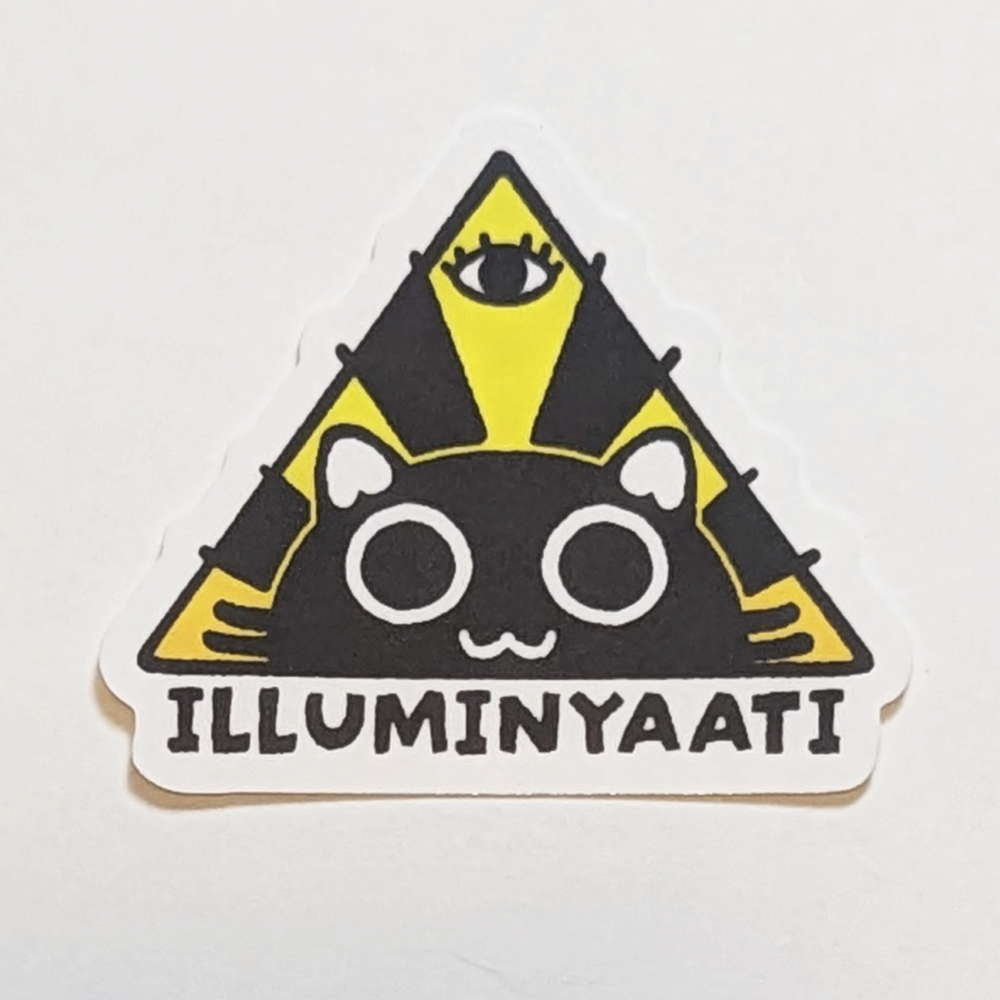 illuminyaati Cat Vinyl Sticker - Maofriends