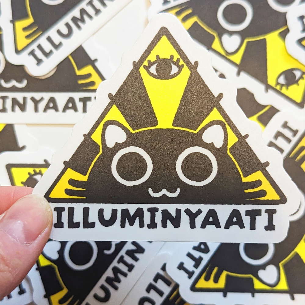illuminyaati Cat Vinyl Sticker - Maofriends