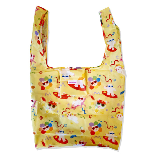 Reusable Grocery Shopping Bag- Vacation Cat 2025 Version