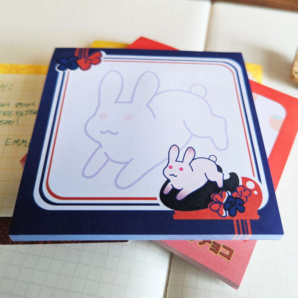 Sticky Memo Pad White Rabbit - Maofriends