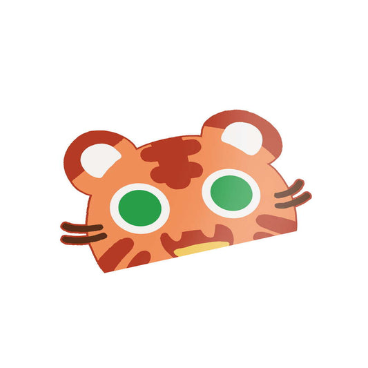Peeker Orange Tiger Cat Sticker - Maofriends