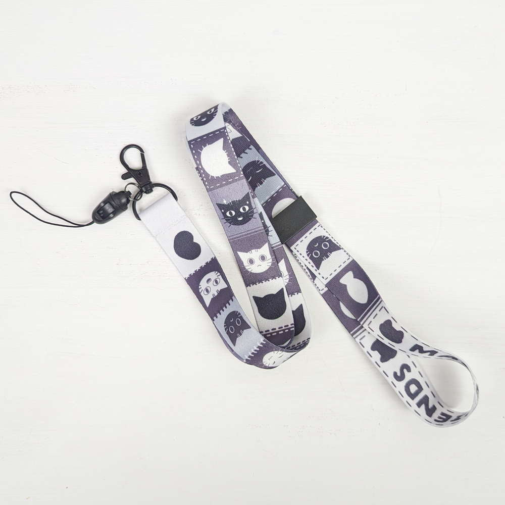 Black Cat Maofriends Lanyard - Maofriends
