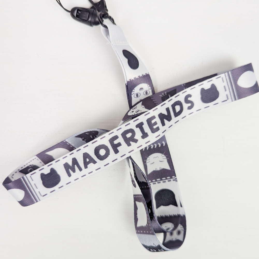 Black Cat Maofriends Lanyard - Maofriends