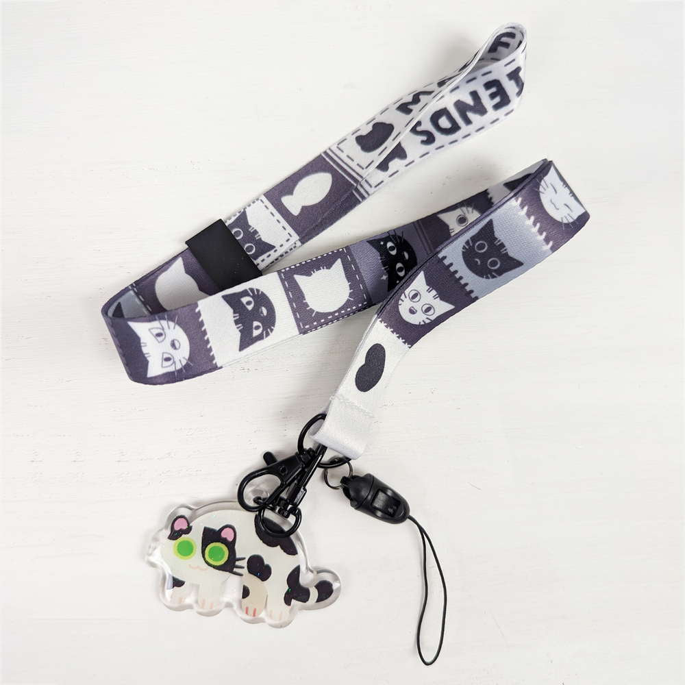 Black Cat Maofriends Lanyard - Maofriends