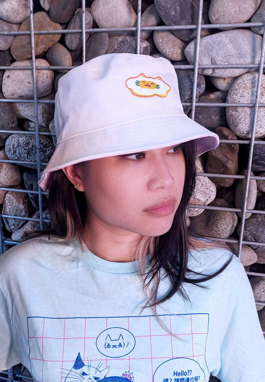 Eggy Cat Reversible Bucket Hat - Maofriends