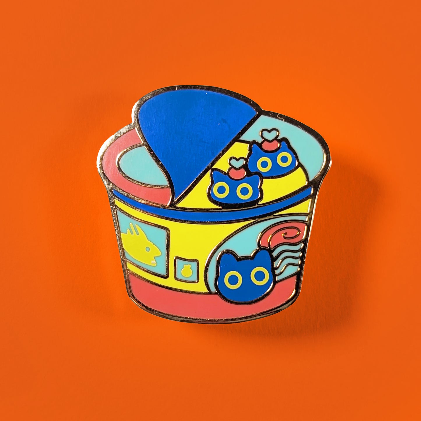 Ramen Cat Enamel Pin