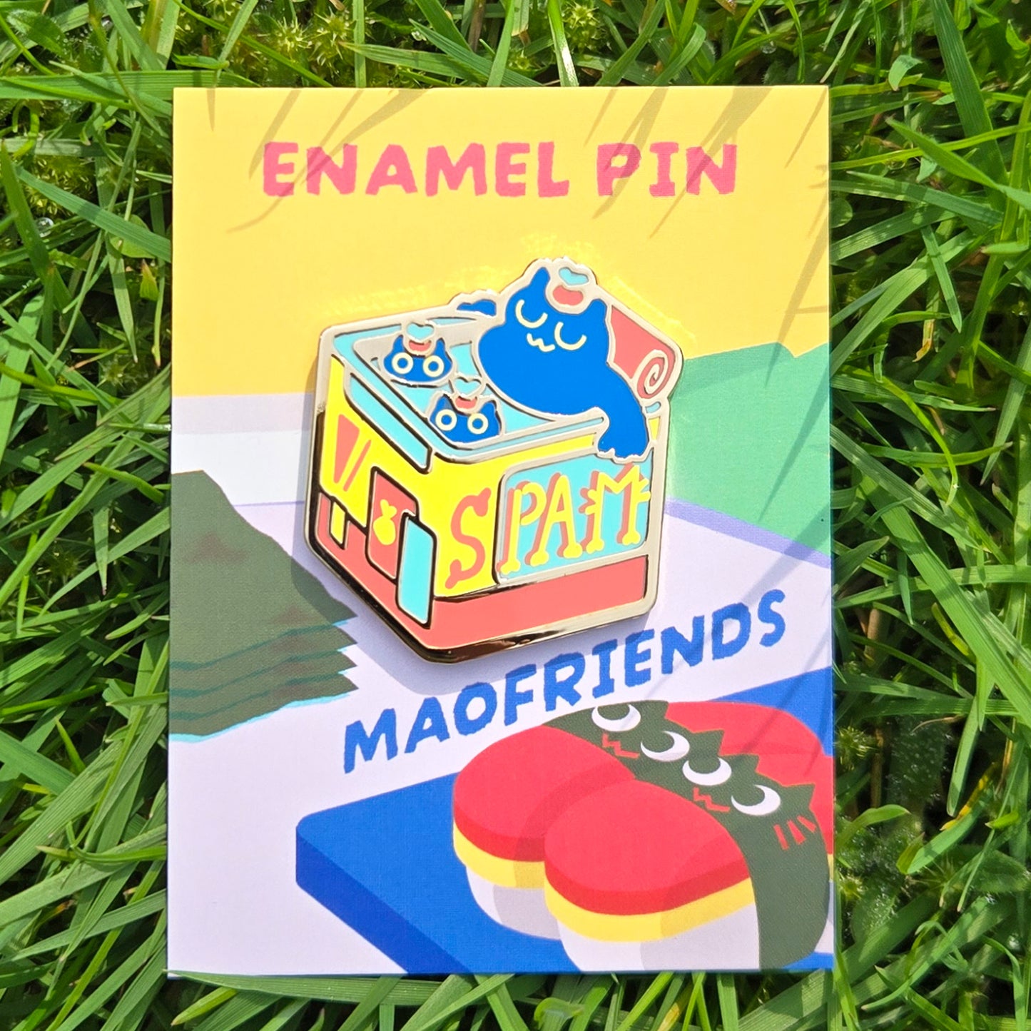 Spam Cat Can Enamel Pin