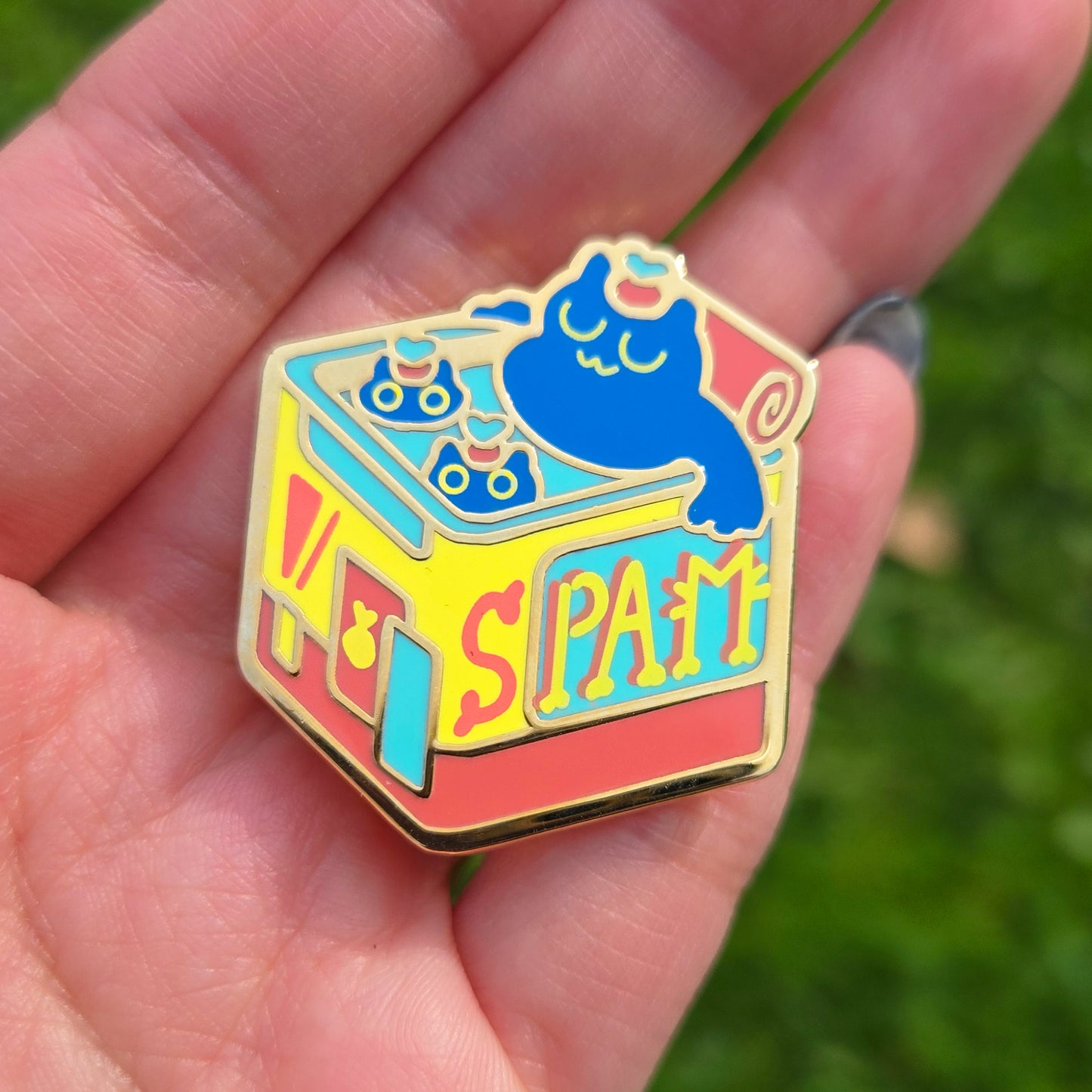 Spam Cat Can Enamel Pin