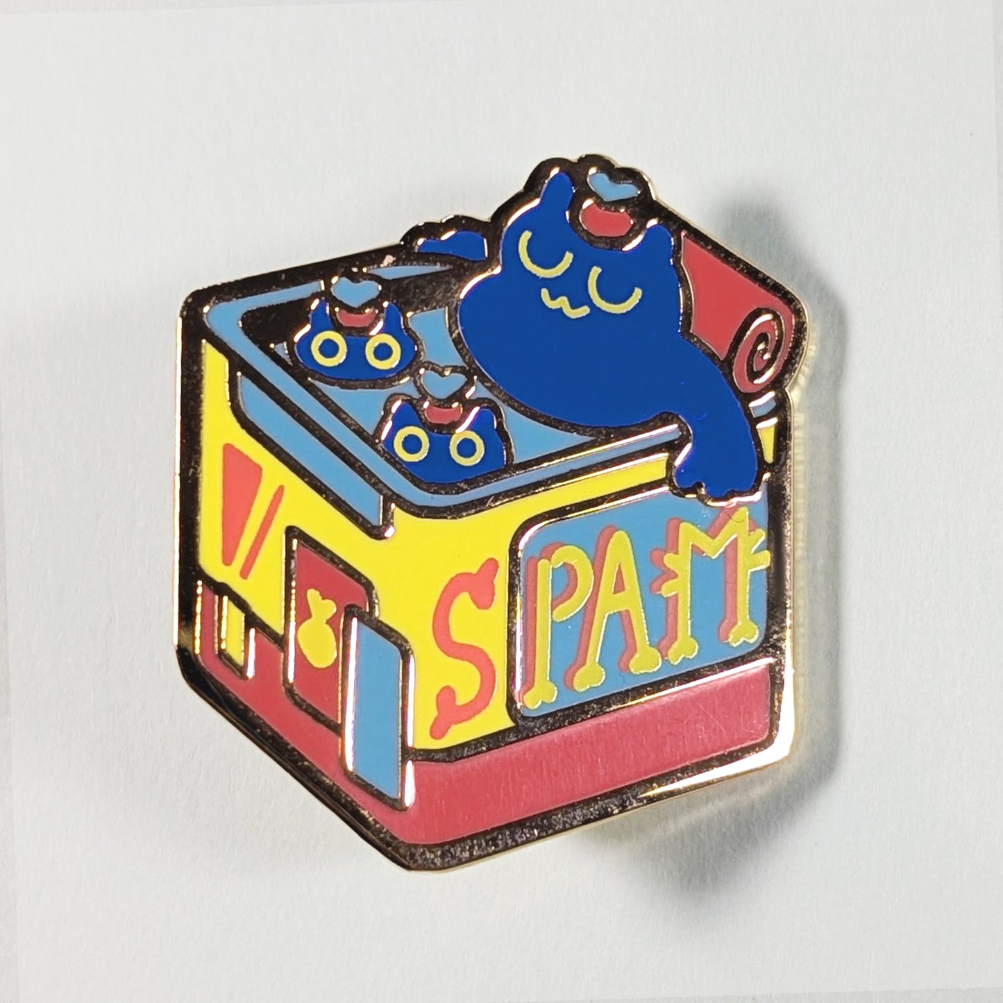 Spam Cat Can Enamel Pin