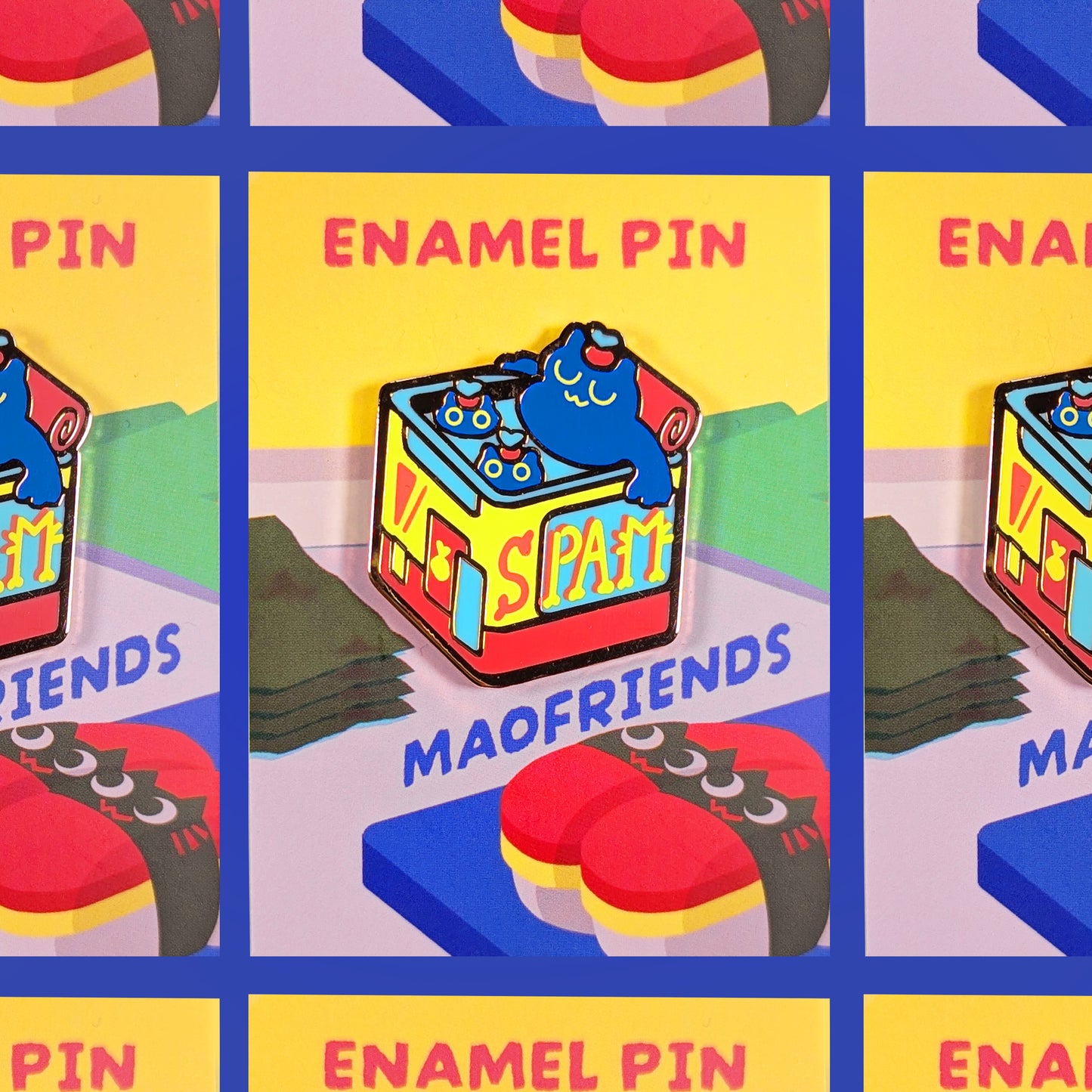 Spam Cat Can Enamel Pin