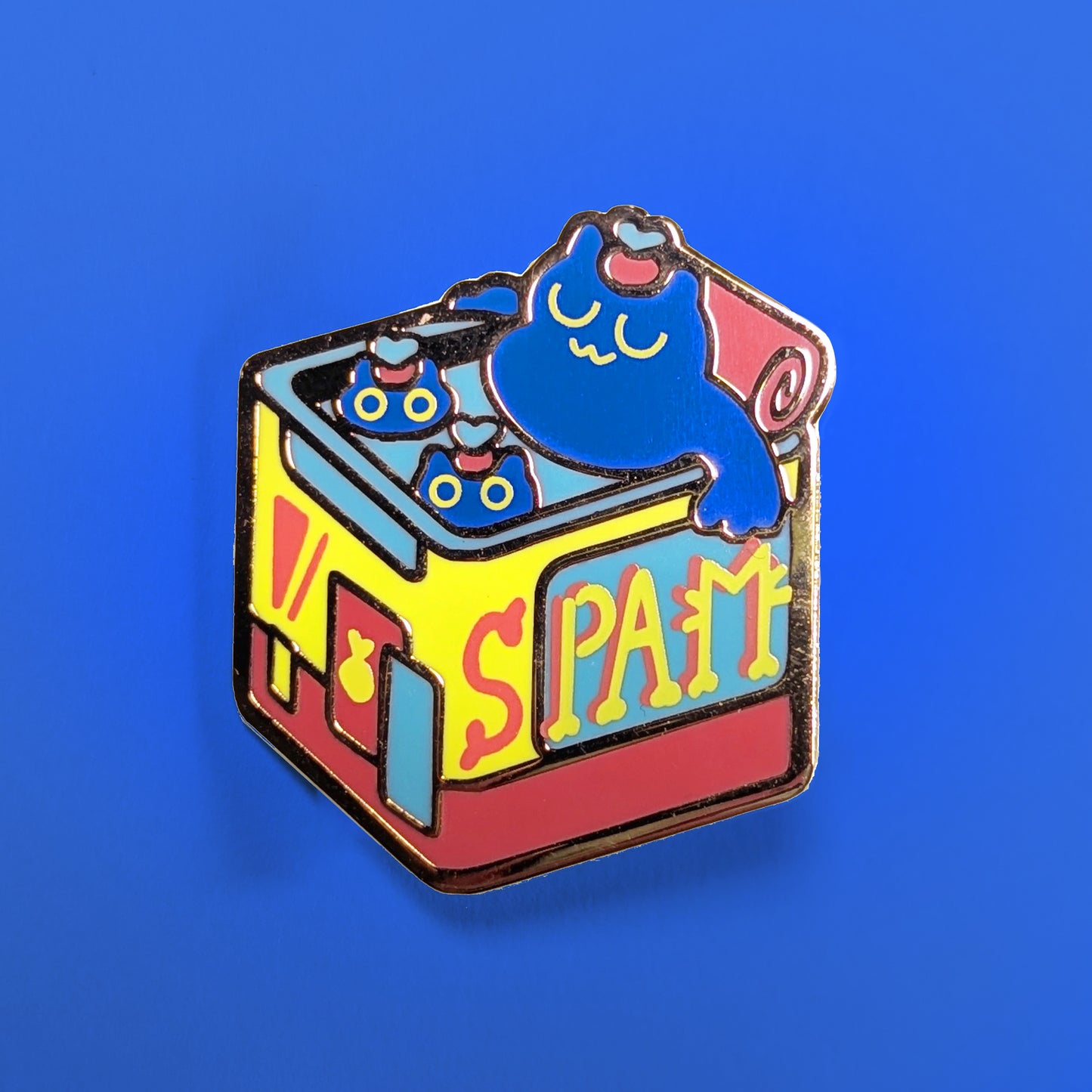 Spam Cat Can Enamel Pin