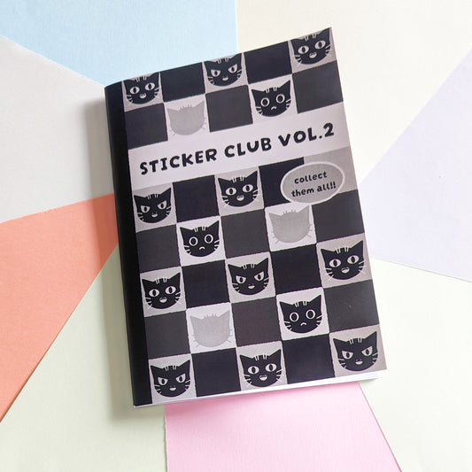 Reuseable Sticker Book Black Cats - Maofriends