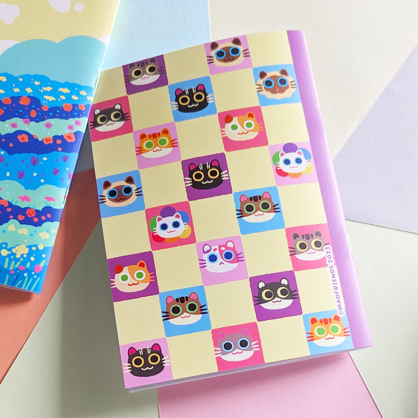Reuseable Sticker Book Pastel Cats - Maofriends