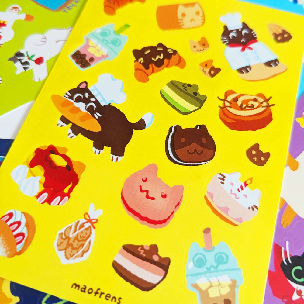 Bao's Bakery Sticker Sheet - Maofriends