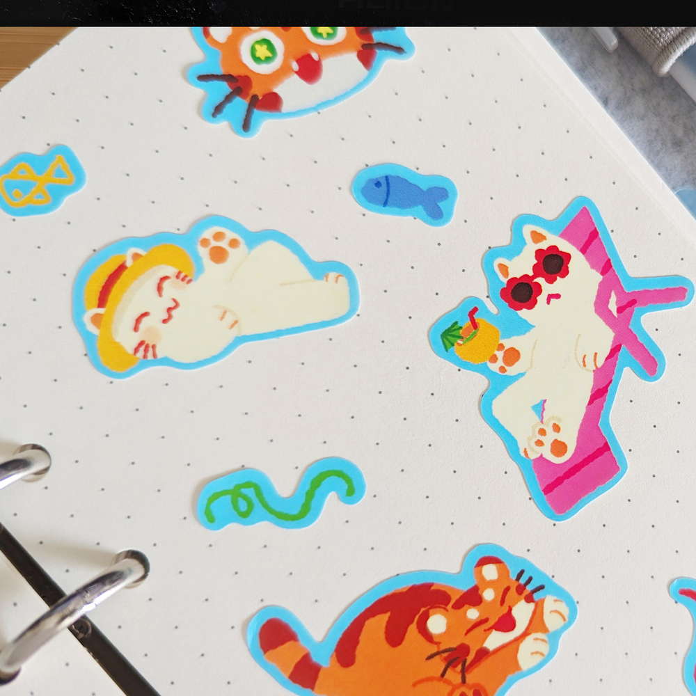 Maofrens Vacation Sticker Sheet - Maofriends