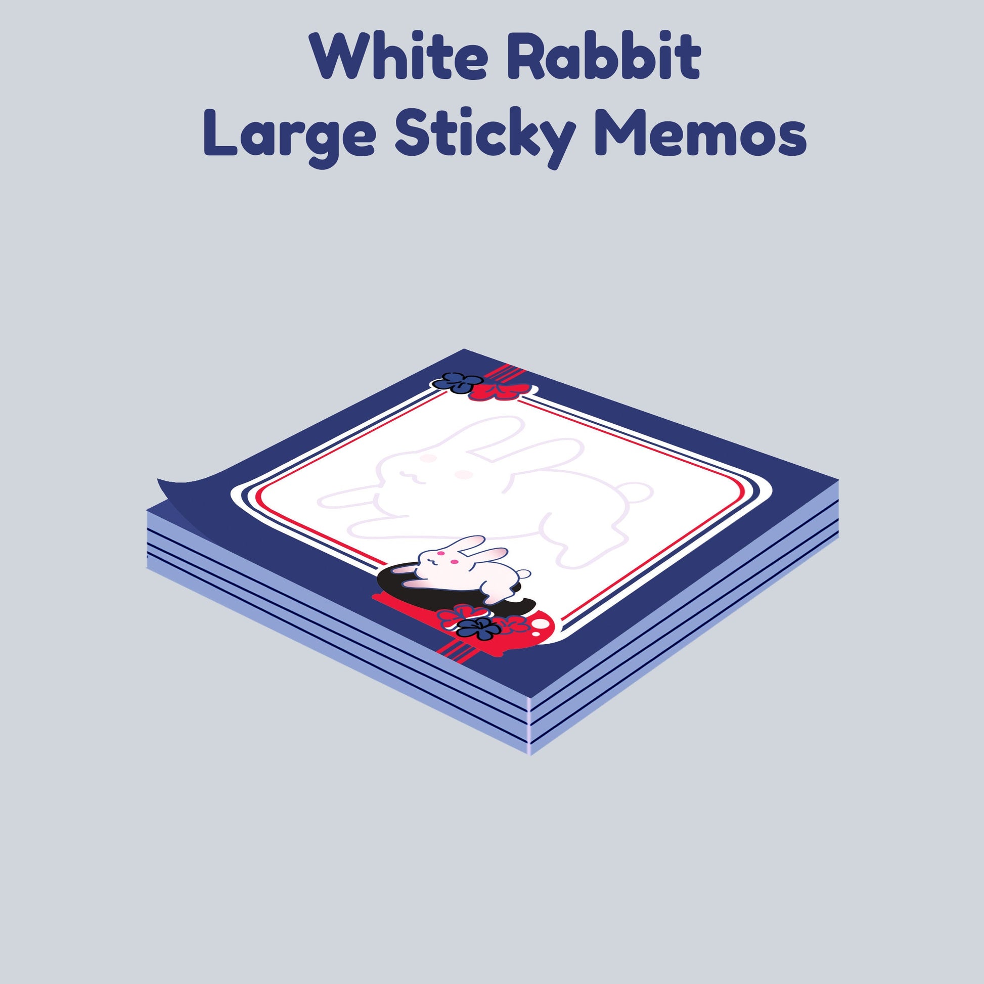 Sticky Memo Pad White Rabbit - Maofriends