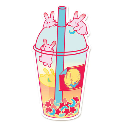 Rabbit bubble Tea Vinyl Sticker - Maofriends