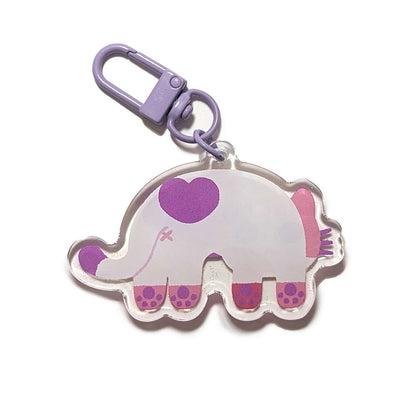 Keychain Purple White Cat - Maofriends