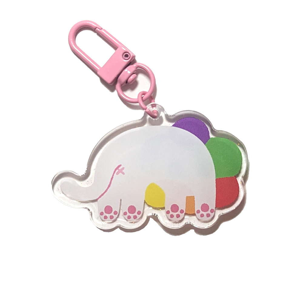 Keychain Rainbow White Cat - Maofriends