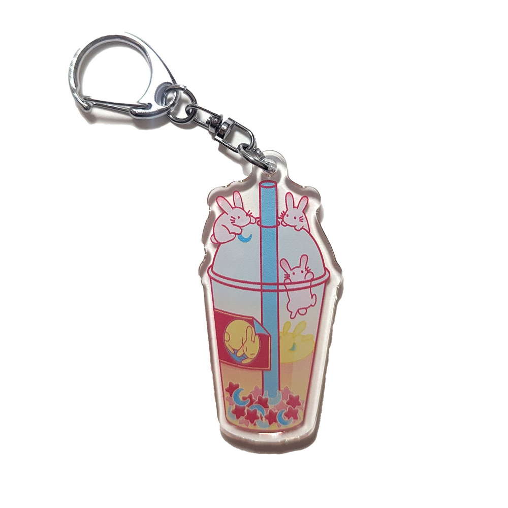 Keychain Bunny Boba Bubble Tea - Maofriends