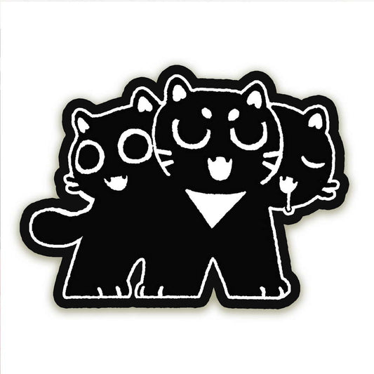 Cat Cerebus Vinyl Sticker - Maofriends