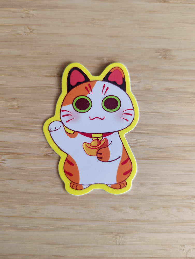 Lucky Cat Vinyl Sticker - Maofriends