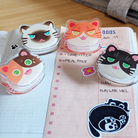 Acrylic Snack Clips Cat Series - Maofriends