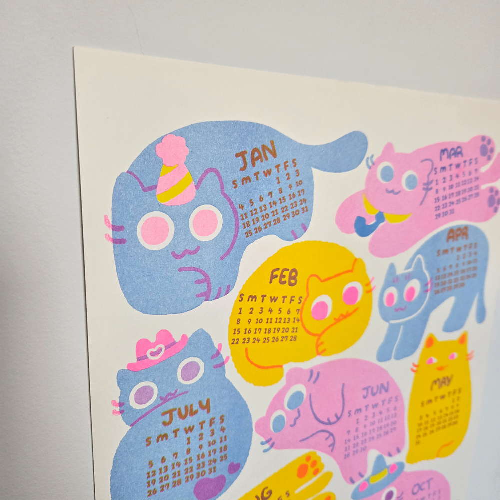 2026 Maofriends Calendar Cat print