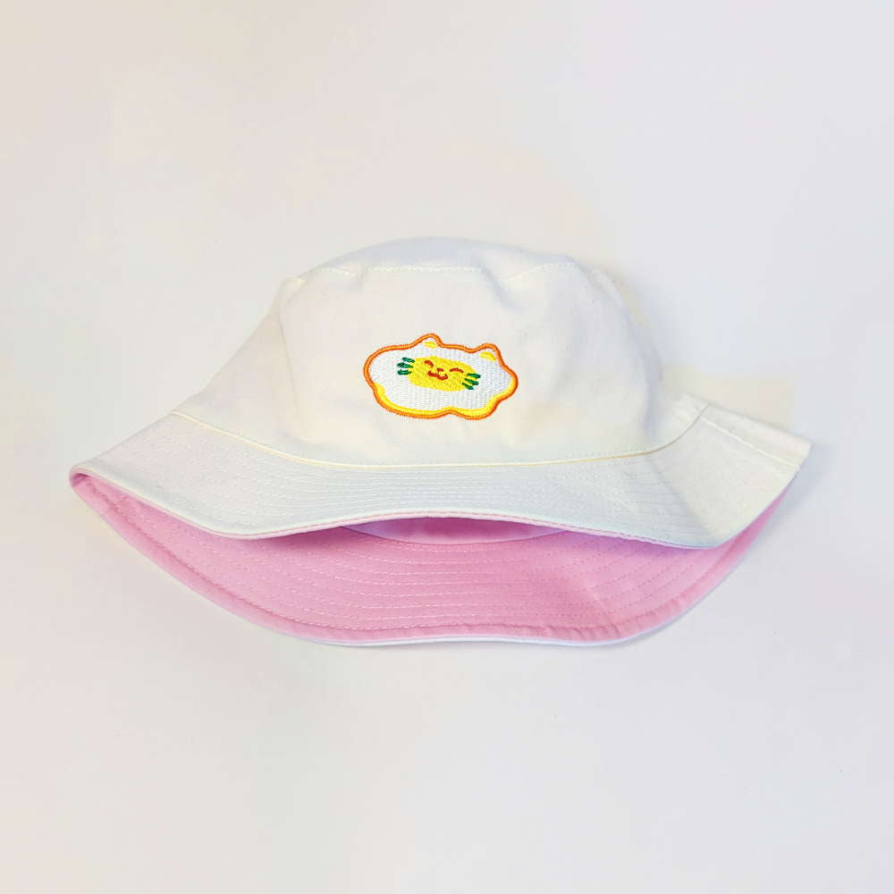 Eggy Cat Reversible Bucket Hat - Maofriends