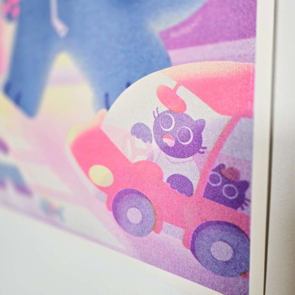 Godzillnya Riso Print