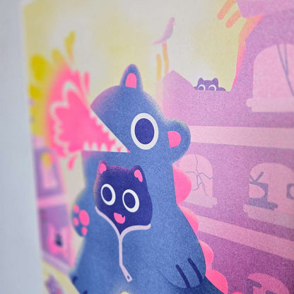 Godzillnya Riso Print