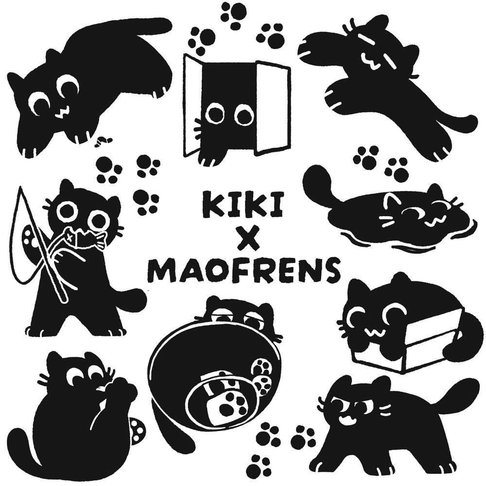 Kiki Black Cat Canvas Tote Bag - Maofriends