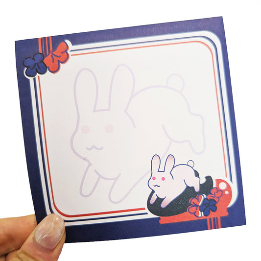Sticky Memo Pad White Rabbit - Maofriends