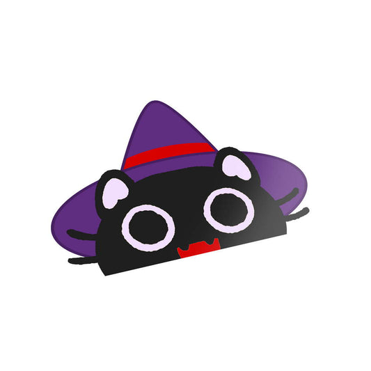 Peeker Witchy Black Cat Sticker