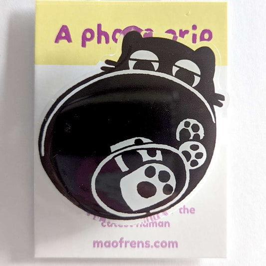 Phone Grip Black cat Bowl - Maofriends