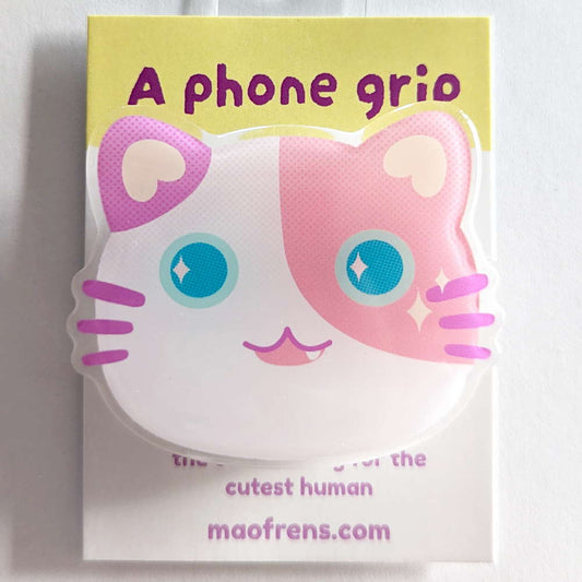 Phone Grip Pink Cat - Maofriends