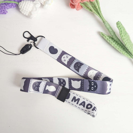 Black Cat Maofriends Lanyard - Maofriends