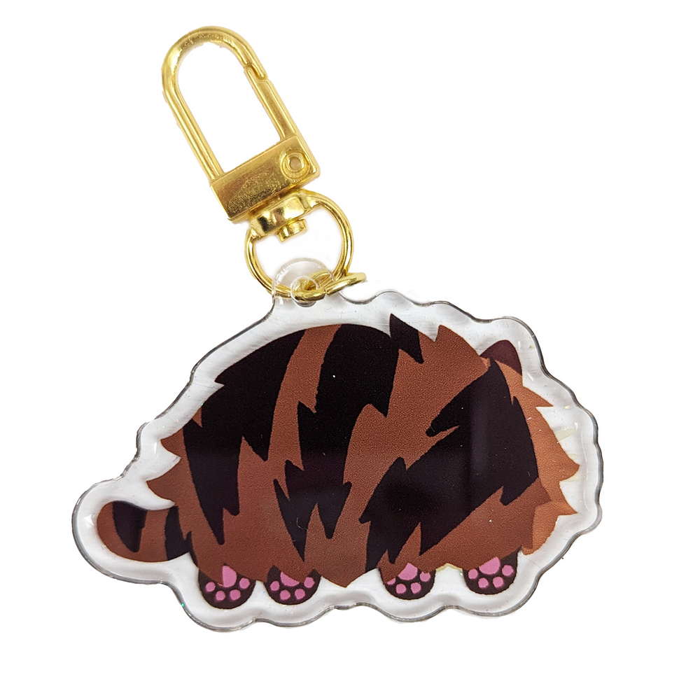 Keychain Brown Fluffy Cat - Maofriends