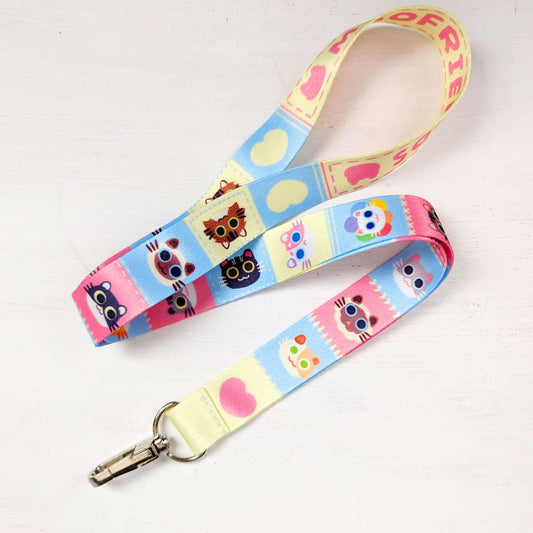 Pastel Blue Cat Maofriends Lanyard - Maofriends