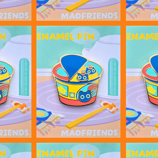Ramen Cat Enamel Pin