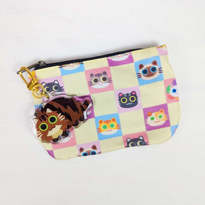 Keychain Brown Fluffy Cat - Maofriends