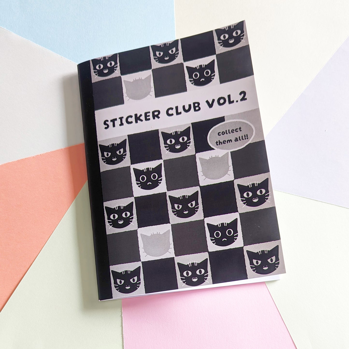 Reuseable Sticker Book Black Cats - Maofriends
