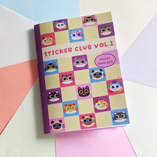 Reuseable Sticker Book Pastel Cats - Maofriends