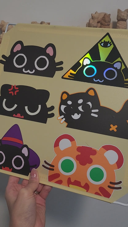 Peeker Illuminyati Black Cat Sticker