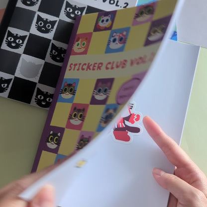 Reuseable Sticker Book Black Cats