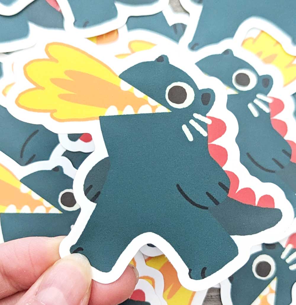 Gozillnya Cat Vinyl Sticker - Maofriends