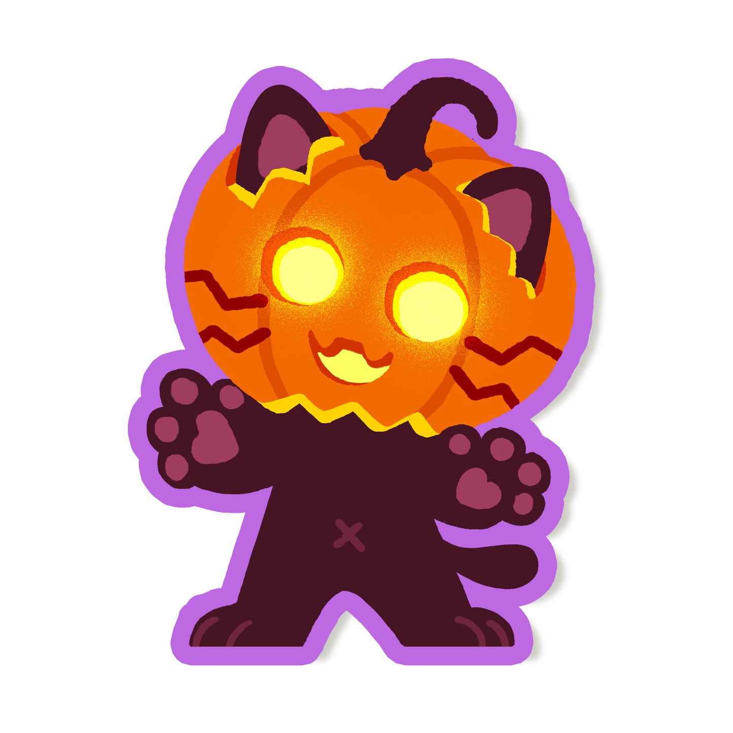 Pumpkin Kiki Vinyl Sticker - Maofriends