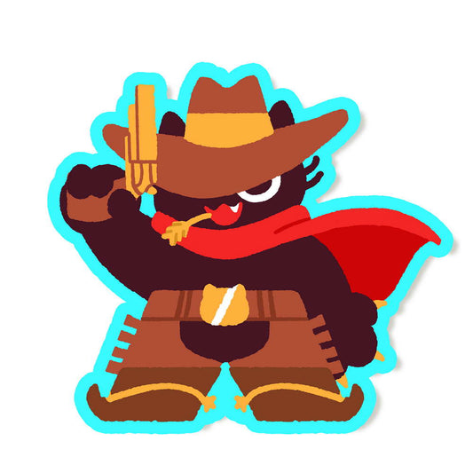 Cowboy Kiki Sheriff Vinyl Sticker - Maofriends