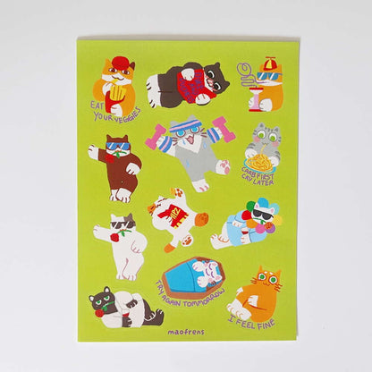 I'm Trying Cat Sticker Sheet - Maofriends
